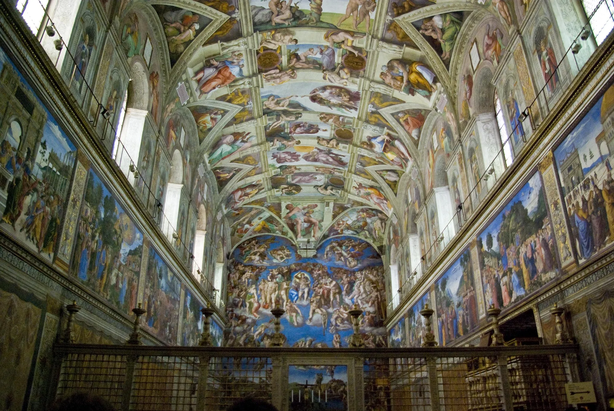 The monumental galleries of the Vatican Museums